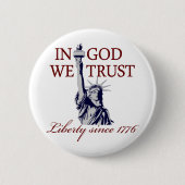 神で私達は信頼します 缶バッジ (正面)