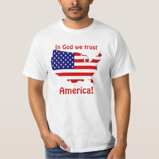 神で私達は信頼します! Tシャツ