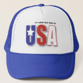 神で私達は帽子を信頼します キャップ (正面)