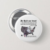 神で私達は- 2記録の7:14を信頼します 缶バッジ (正面&裏面)