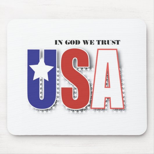 神で私達はmousepadを信頼します マウスパッド (正面)