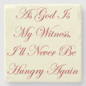 神としてのGWTWは私の証人引用文 ストーンコースター (正面)