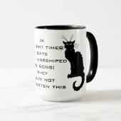 神として崇拝される猫; 彼らは忘れませんでした マグカップ (正面右)