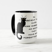 神として崇拝される猫; 彼らは忘れませんでした マグカップ (正面左)