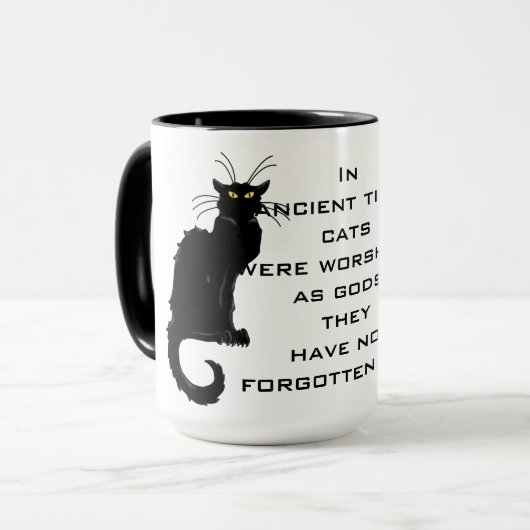 神として崇拝される猫; 彼らは忘れませんでした マグカップ (正面左)