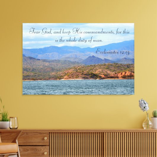 神とその戒保を恐れる キャンバスプリント (インサイチュ (リビング))