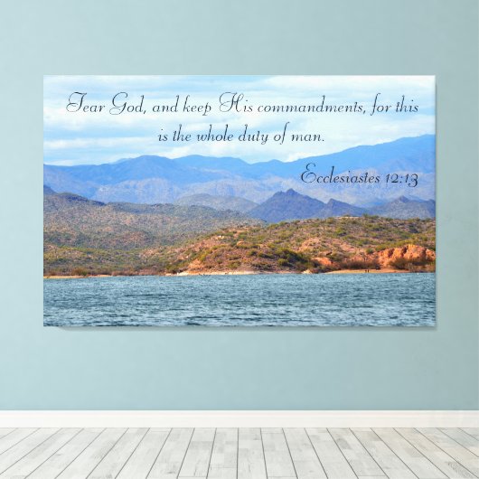 神とその戒保を恐れる キャンバスプリント (インサイチュ (ウッドフロア))