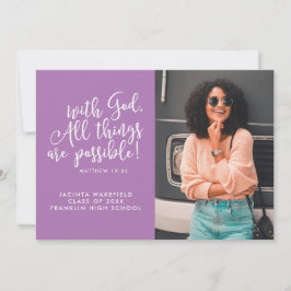 神との可能性聖なる書物、 経典写真卒業 案内状