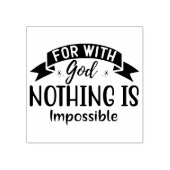 神との宗教的引用文は不可能ではない ラバースタンプ (インプリント)