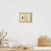 神との忍耐 – アートプリント ポスター (キッチン)