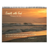 神との日没 カレンダー (カバー)