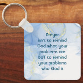 神とは何者かを問題に思い出感動的す キーホルダー (正面)