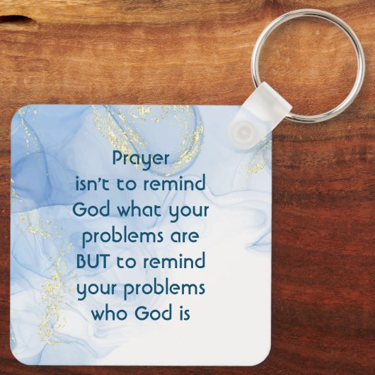 神とは何者かを問題に思い出感動的す キーホルダー (裏面)