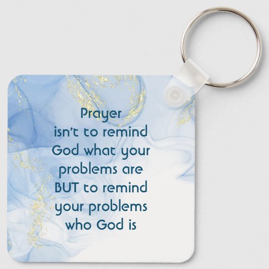 神とは何者かを問題に思い出感動的す キーホルダー (裏面)