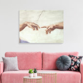 神とアダムの手 キャンバスプリント (インサイチュ (リビング))