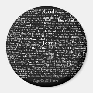 神とイエスの名前gotGod316.com マグネット