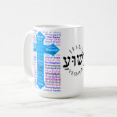 神とイエスの名 コーヒーマグカップ (正面左)