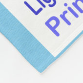 神とイエスの名 フリースブランケット (角)