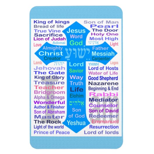 神とイエスの名 マグネット (縦)