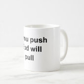 神とイエスは祈りの言葉と自己に応え救済る コーヒーマグカップ (正面右)