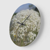 神とクリスチャンすべての事が可能である ラージ壁時計 (傾斜)