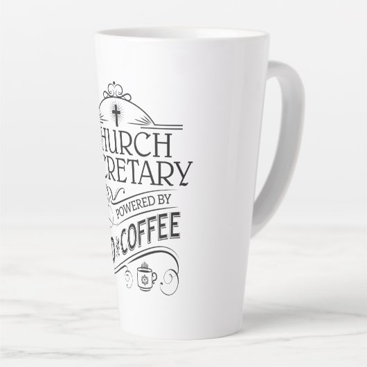 神とコーヒーを率いる教会の秘書 カフェラテマグ (右アングル)