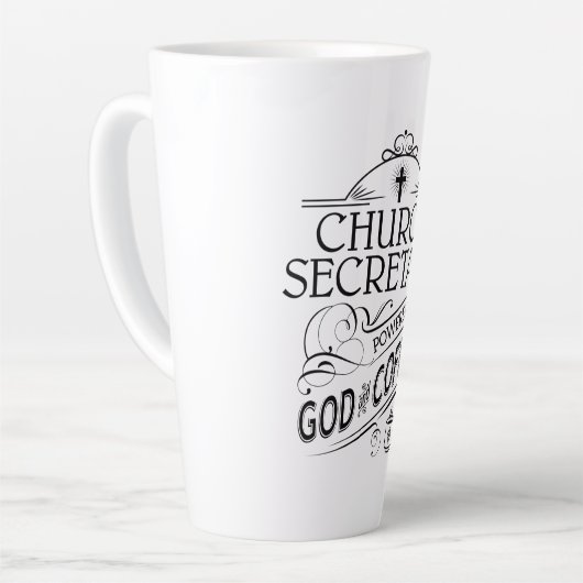 神とコーヒーを率いる教会の秘書 カフェラテマグ (左アングル)