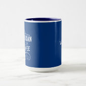 神とコーヒーマグの力で長老派 マグカップ (中央)