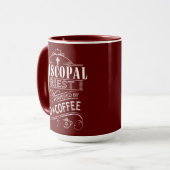 神とコーヒーマグの力を持つ司教司祭 マグカップ (正面左)