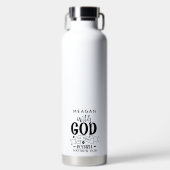 神とパーソナライズされた共に、すべてのことが可能である ウォーターボトル (正面)