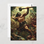 神とモンスター – ヘラクレス ポストカード (正面/裏面)