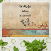 神と一緒に何でも可能なキッチンタ素朴オル キッチンタオル (折り畳み)