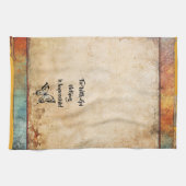 神と一緒に何でも可能なキッチンタ素朴オル キッチンタオル (横)