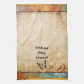 神と一緒に何でも可能なキッチンタ素朴オル キッチンタオル (縦)