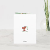 神と一緒に決して一人でサポート心地よい花C カード (裏面)