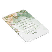 神と一緒に決して一人で心地よいの花をサポート マグネット (右側)