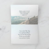 神と共にすべての事は可能である聖書の卒業 カード (内部)