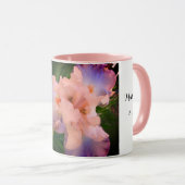 神と共にすべての事は可能なマグカップとアイリス写真 マグカップ (正面右)