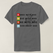 神と共にアーメン Tシャツ (デザイン正面)