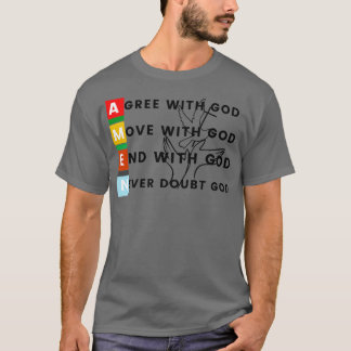 神と共にアーメン Tシャツ