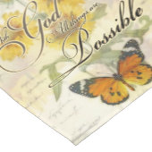 神と共にヒマワリと蝶 ショートテーブルランナー (コーナー)