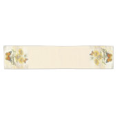 神と共にヒマワリと蝶 ショートテーブルランナー (横)