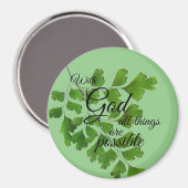 神と共に万物は磁石が可能である マグネット (正面/裏面)