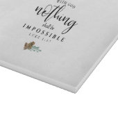 神と共に何も不可能ではない カッティングボード (角)