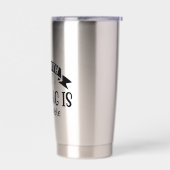 神と共に何も信仰を持つことは不可能ではない 保温保冷タンブラー (左面)