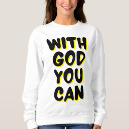 神と共に信仰を基にした女性の スウェットシャツ