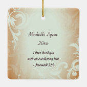 神と共に全てのことが可能である マタイ 19:26 セラミックオーナメント (裏面)