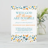 神と共に全てのことが可能 グラデュエーション バタフライ 招待状 (スタンド正面)