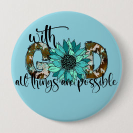 神と共に可能なボタン 缶バッジ