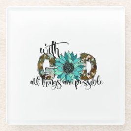 神と共に可能な限り ガラスコースター